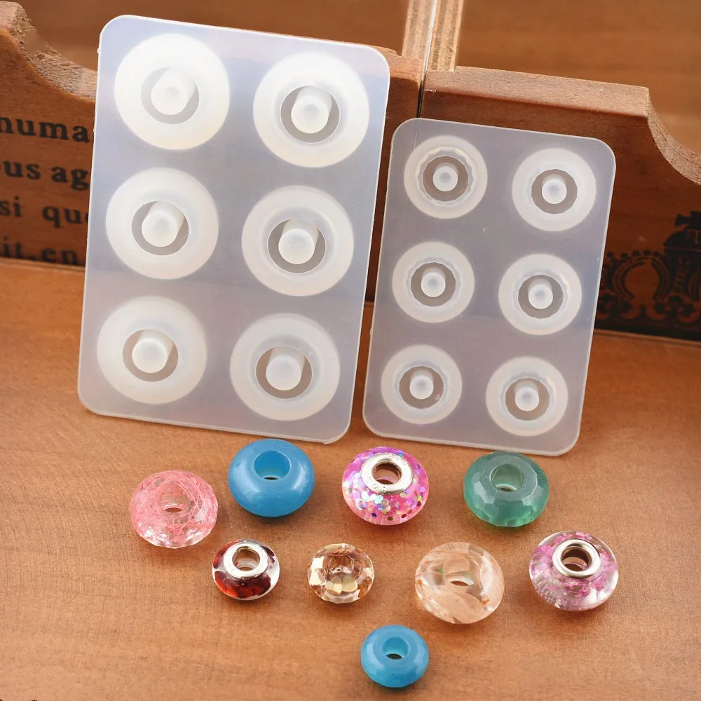 SNASAN 실리콘 몰드, 큰 구멍이 있는 비즈, 쥬얼리 제작, 목걸이 팔찌, 에폭시 수지, 수제 실리콘 몰드, 12mm, 16mm title=SNASAN 실리콘 몰드, 큰 구멍이 있는 비즈, 쥬얼리 제작, 목걸이 팔찌, 에폭시 수지, 수제 실리콘 몰드, 12mm, 16mm