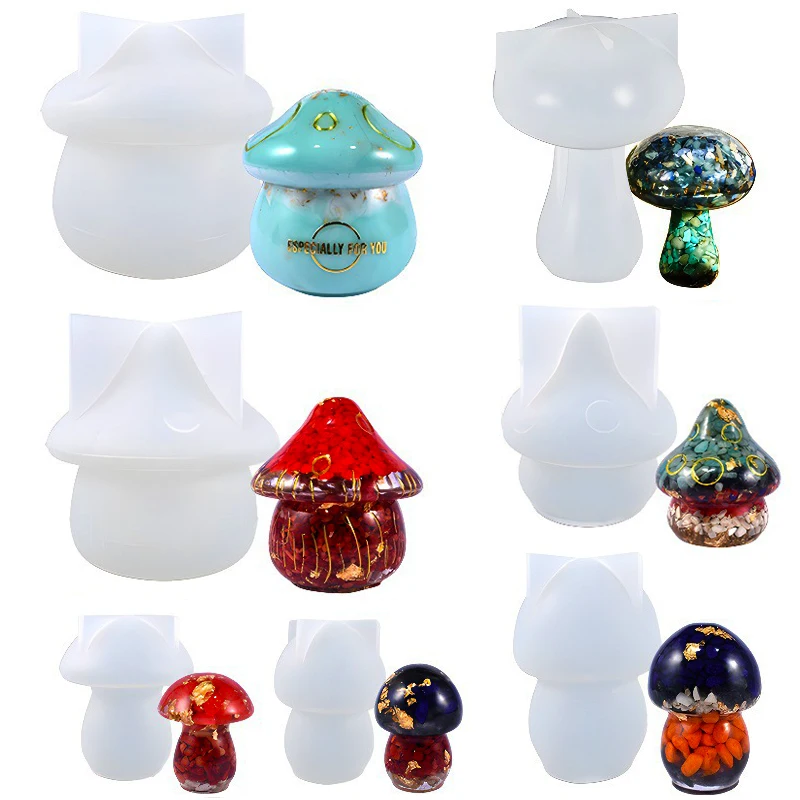 다기능 버섯 보관함 디스플레이 에폭시 송진 실리콘 몰드, DIY 아로마 테라피 석고 버섯 드립 제작 title=다기능 버섯 보관함 디스플레이 에폭시 송진 실리콘 몰드, DIY 아로마 테라피 석고 버섯 드립 제작 