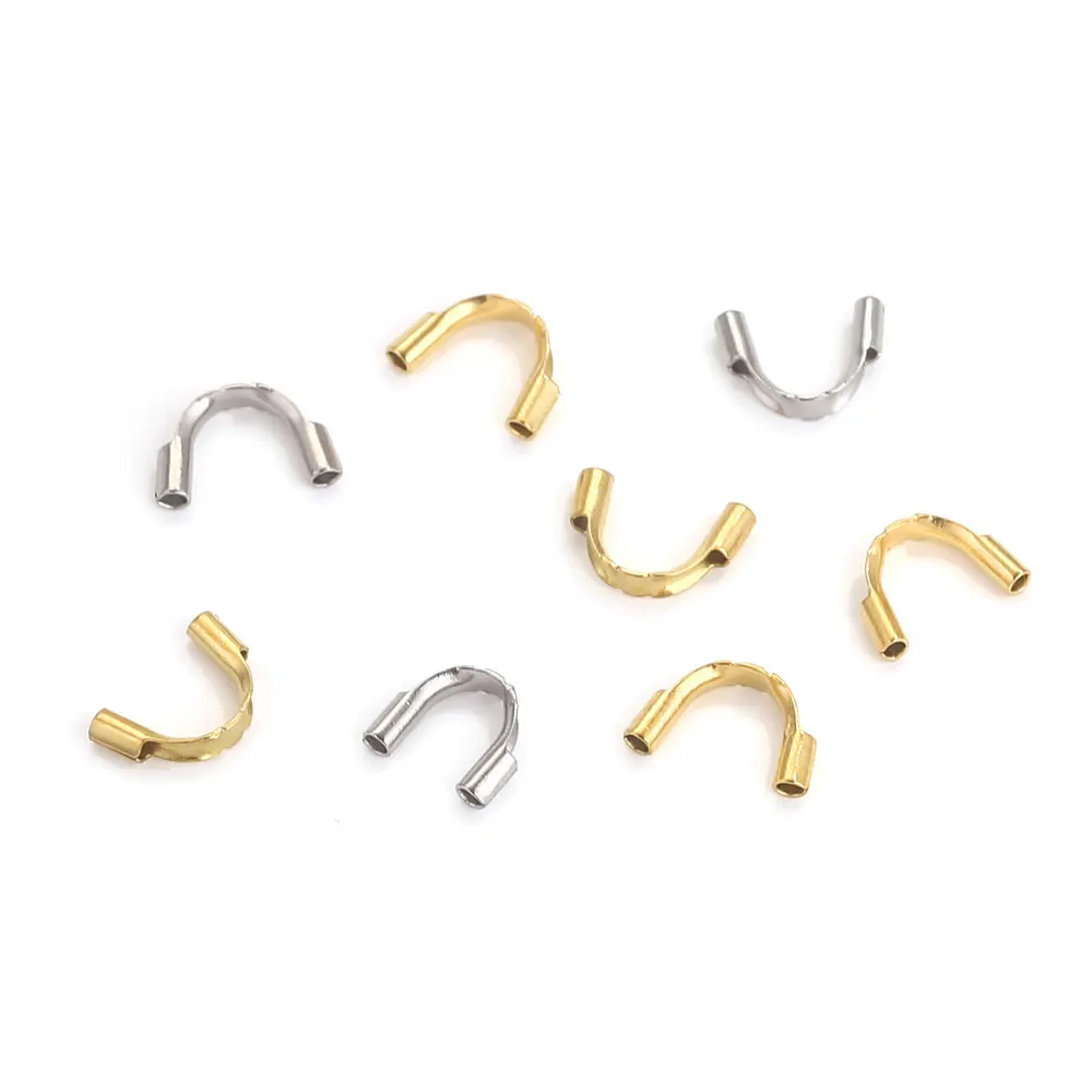 스테인레스 스틸 U 모양 와이어 프로텍터 커넥터 50 개, 쥬얼리 만들기 DIY 와이어 가드 프로텍터 U 모양 가디언 액세서리 title=스테인레스 스틸 U 모양 와이어 프로텍터 커넥터 50 개, 쥬얼리 만들기 DIY 와이어 가드 프로텍터 U 모양 가디언 액세서리 