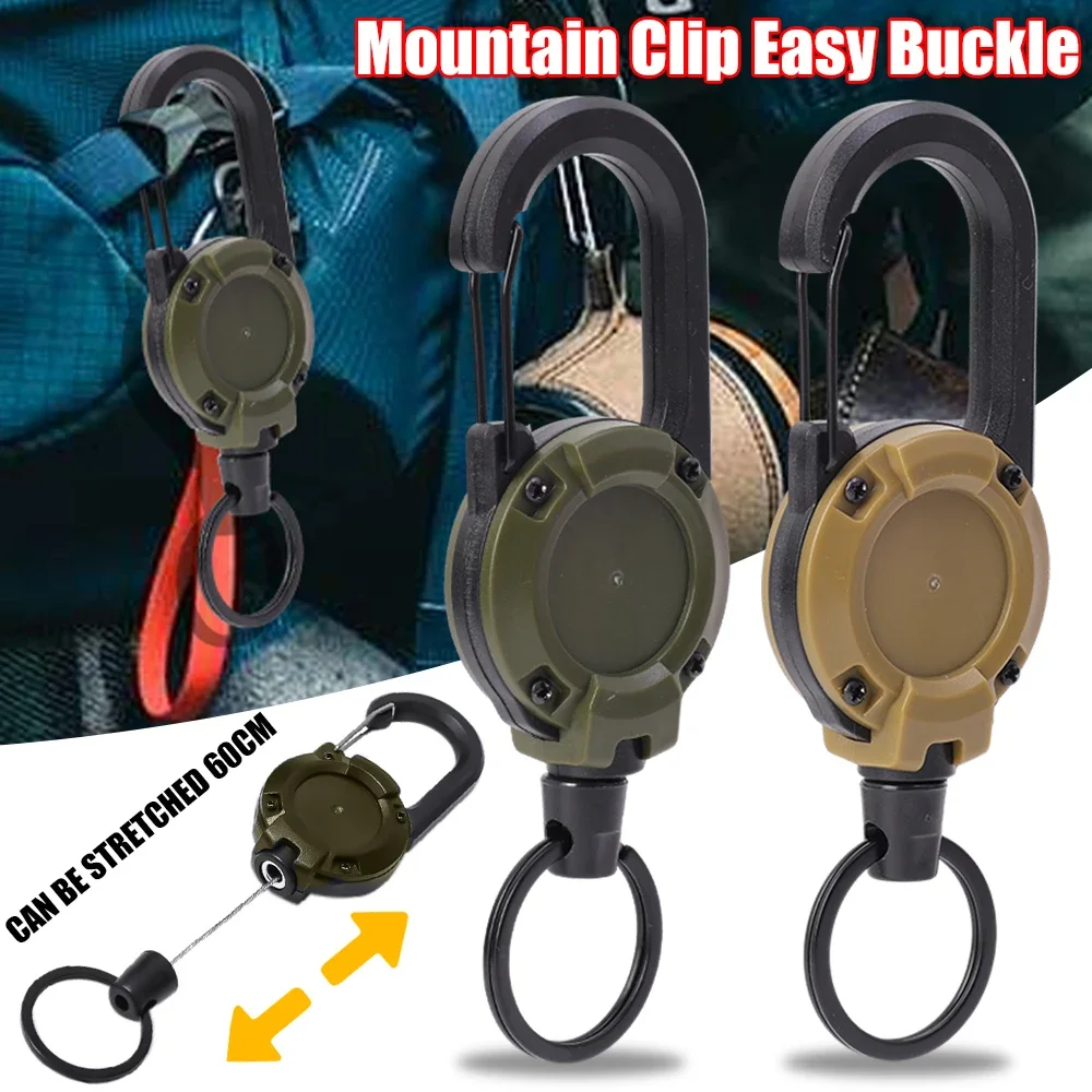 도난 방지 금속 버클 로프, 탄성 키 체인, 스포티 개폐식 키 링, 분실 방지 패스 ID 카드, 야외 도구, 1 개 title=도난 방지 금속 버클 로프, 탄성 키 체인, 스포티 개폐식 키 링, 분실 방지 패스 ID 카드, 야외 도구, 1 개