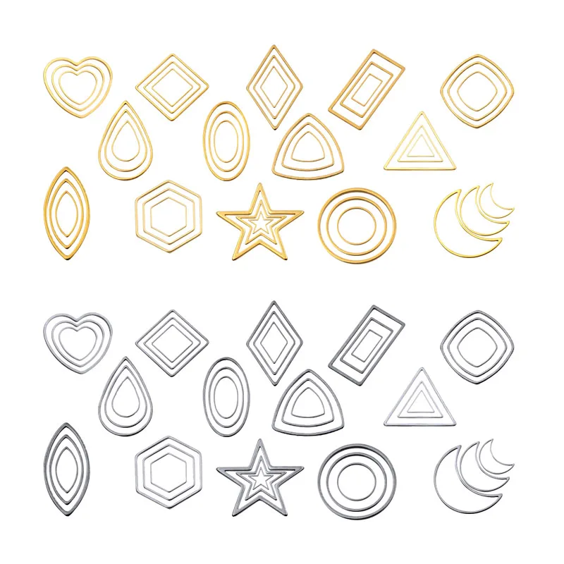 믹스 기하학적 피규어, 스테인레스 스틸 펜던트, 2 가지 색상, 14 가지 스타일, 오픈 프레스 수지 프레임 몰드, 베젤, DIY 쥬얼리 제작, 20 개 title=믹스 기하학적 피규어, 스테인레스 스틸 펜던트, 2 가지 색상, 14 가지 스타일, 오픈 프레스 수지 프레임 몰드, 베젤, DIY 쥬얼리 제작, 20 개