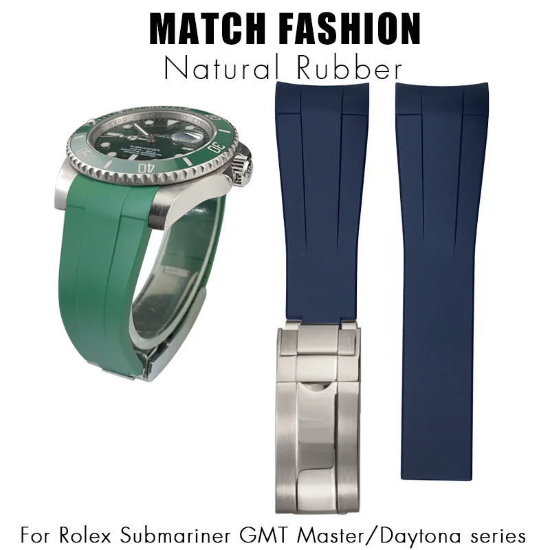 고무 시계 밴드, 롤렉스 서브마리너 GMT 마스터 데이토나 실리콘 스트랩, 블랙 18mm 19mm 시계 밴드 팔찌, 20mm 21mm 22mm title=고무 시계 밴드, 롤렉스 서브마리너 GMT 마스터 데이토나 실리콘 스트랩, 블랙 18mm 19mm 시계 밴드 팔찌, 20mm 21mm 22mm 