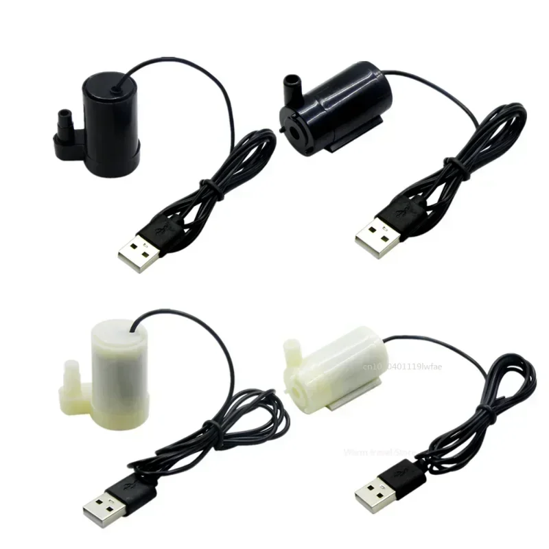 초저소음 DC 5V USB 브러시리스 모터, 미니 수중 펌프, 수경 어항 순환 수처리 분수 폭포