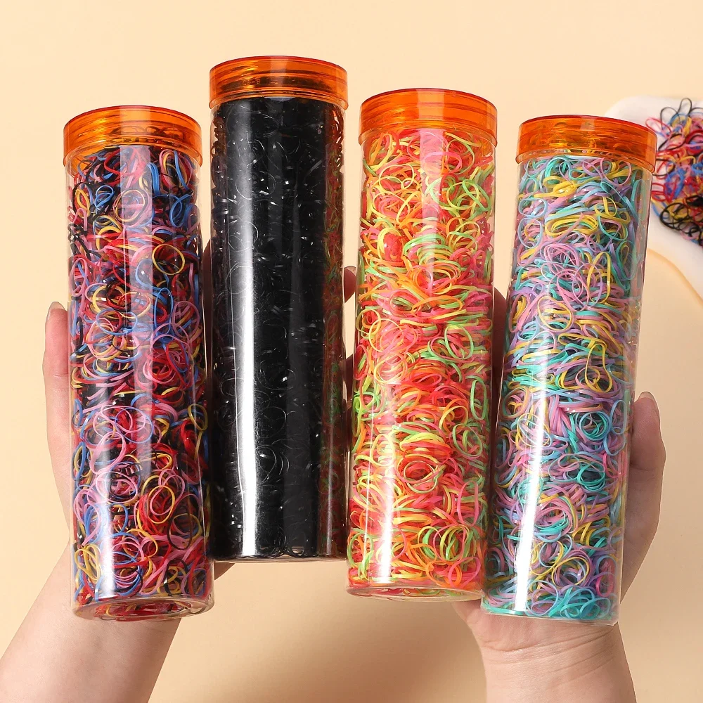 여아용 다채로운 일회용 고무 밴드, 탄성 헤어 밴드, 포니테일 거치대 밴드, 어린이 액세서리, 500 개 title=여아용 다채로운 일회용 고무 밴드, 탄성 헤어 밴드, 포니테일 거치대 밴드, 어린이 액세서리, 500 개