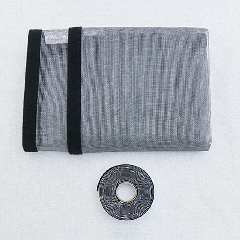 블랙 자체 접착 탈착식 청소, 방충 거즈망, 모기장, 얇은 명주 그물, 여름 방충 커튼 창 스크리닝