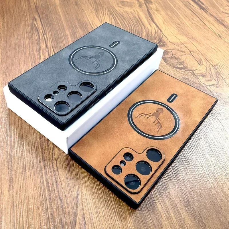 맥세이프 무선 충전용 빈티지 가죽 케이스, 삼성 갤럭시 S24 S23 S22 S21 울트라 플러스 FE 노트 20 S 23 S23 울트라 커버 title=맥세이프 무선 충전용 빈티지 가죽 케이스, 삼성 갤럭시 S24 S23 S22 S21 울트라 플러스 FE 노트 20 S 23 S23 울트라 커버