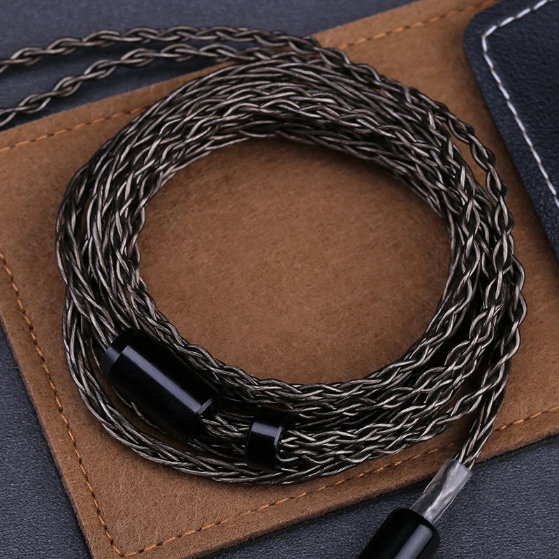 OPENHEART 8 코어 헤드폰 케이블, 1 ~ 2 잭 듀얼 3.5/2.5/4.4mm 밸런스 케이블, 은도금 구리 업그레이드 교체, 2m 3m