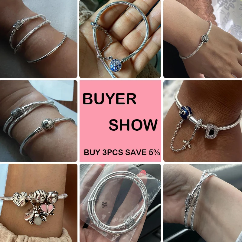 실버 925 팔찌, 스타 문 태양 네잎 클로버, 녹색 지르콘 팔찌, DIY 참, 생일 주얼리 선물, 17-20cm, 정품