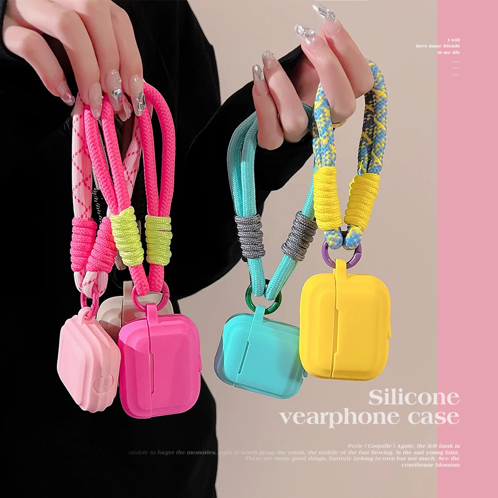 애플 에어팟 1, 2, 3, 4 프로 3 세대 케이스, 스트랩 포함 귀여운 Fundas 이어팟 소프트 커버, 에어팟 프로 2 실리콘 케이스 title=애플 에어팟 1, 2, 3, 4 프로 3 세대 케이스, 스트랩 포함 귀여운 Fundas 이어팟 소프트 커버, 에어팟 프로 2 실리콘 케이스