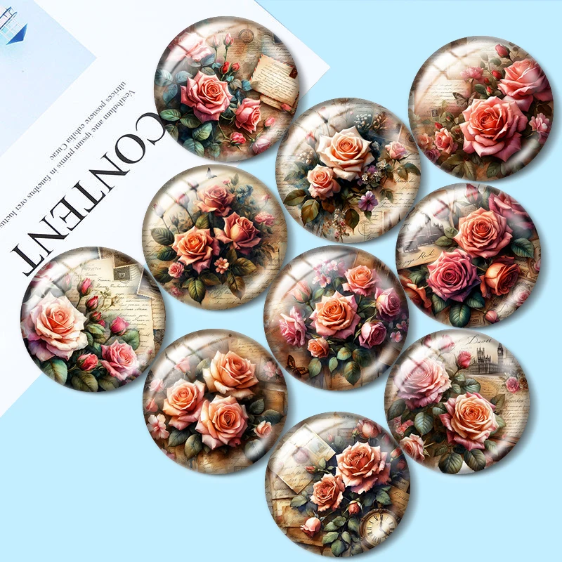 레트로 장미 나비 라운드 사진 유리 카보숑, 플랫 백 제작 연구 결과, 10 개, 12mm, 16mm, 18mm, 30mm, 25mm title=레트로 장미 나비 라운드 사진 유리 카보숑, 플랫 백 제작 연구 결과, 10 개, 12mm, 16mm, 18mm, 30mm, 25mm 