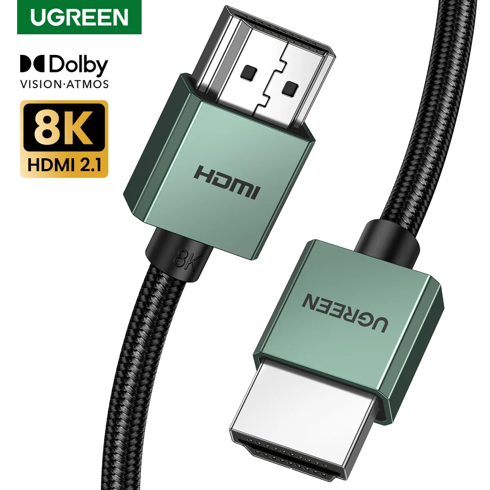 UGREEN HDMI 호환 케이블, TV 샤오미 박스 스플리터 스위처용 비디오 케이블, 3D HDCP 컴퓨터 노트북 디스플레이 코드, 8K, 60Hz title=UGREEN HDMI 호환 케이블, TV 샤오미 박스 스플리터 스위처용 비디오 케이블, 3D HDCP 컴퓨터 노트북 디스플레이 코드, 8K, 60Hz