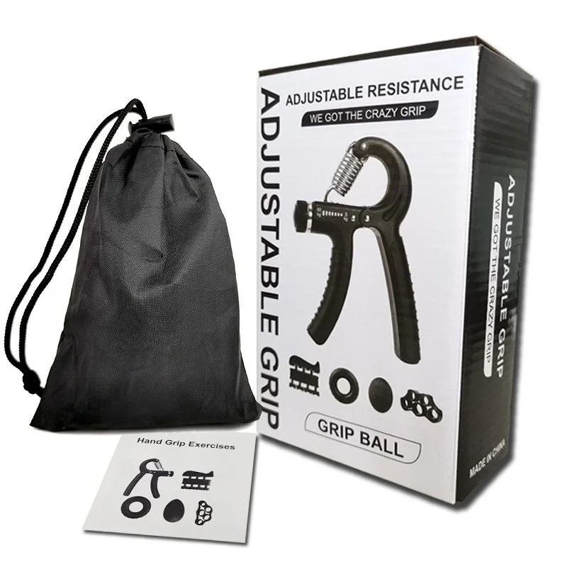 조정 가능한 핸드 그립 근력 강화 트레이너 풀 세트, 카운터 손목 팔뚝 및 근육 운동기 포함, 5-60kg