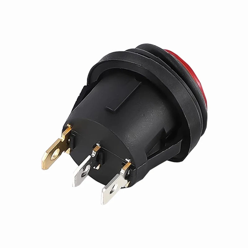 SPST 라운드 방수 보트 LED 로커 스위치라이트, 전원 단추 스위치, 켜기/끄기, 12V, 220V, 1 개