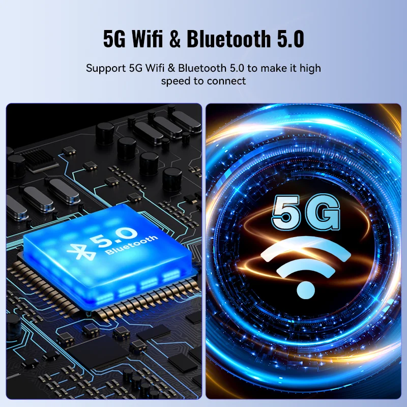 XUDA 미니 유선-무선 AI 박스 카플레이, 5G 와이파이 및 블루투스 5.0, 안드로이드 자동 플러그 앤 플레이, 비유도 연결, 2 in 1  안드로이드오토