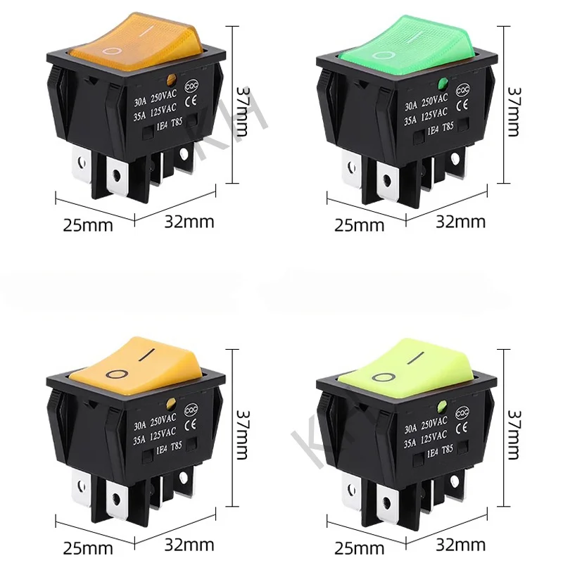 AC 고전류, ON/OFF, 용접 기계용 특수, 스털링 실버 포인트, 로커 전원 단추 스위치, 30/40A, 250V, 1 개