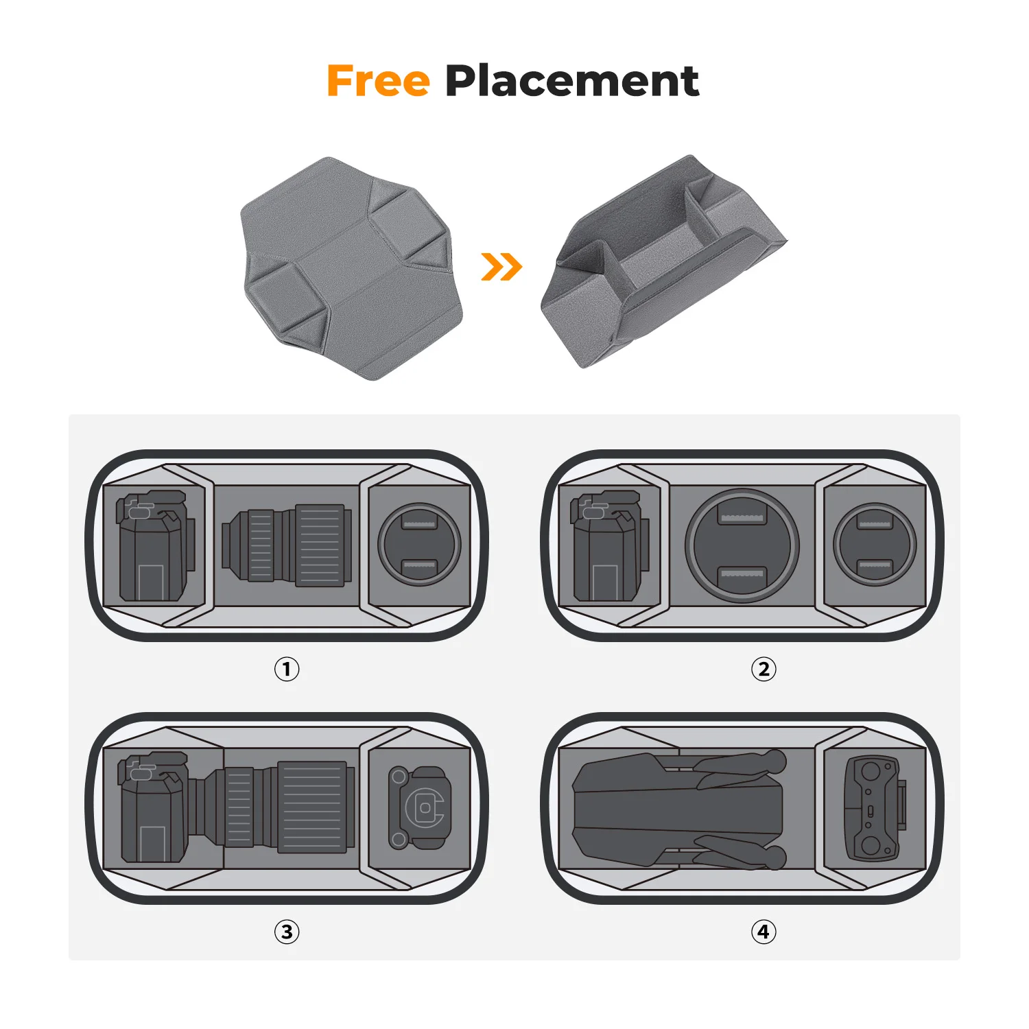 K & F Concept 카메라 숄더백, 디지털 캐논, 니콘, 소니, DJI 드론용, 경량 여행 사진 슬링백, 휴대용 파우치, 10L