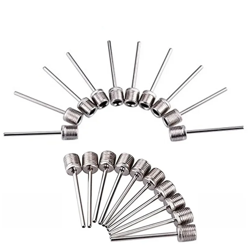 축구 농구 축구용 팽창식 공기 밸브 어댑터, 스포츠 공 팽창 펌프 바늘, 스테인레스 스틸 펌프, 5 개, 10 개, 20 개, 신제품