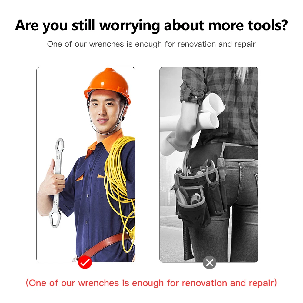 범용 Torx 렌치 자체 조임 조정 가능한 안경 렌치 보드, 더블 헤드 Torx 스패너, 공장용 수공구, 8-22mm