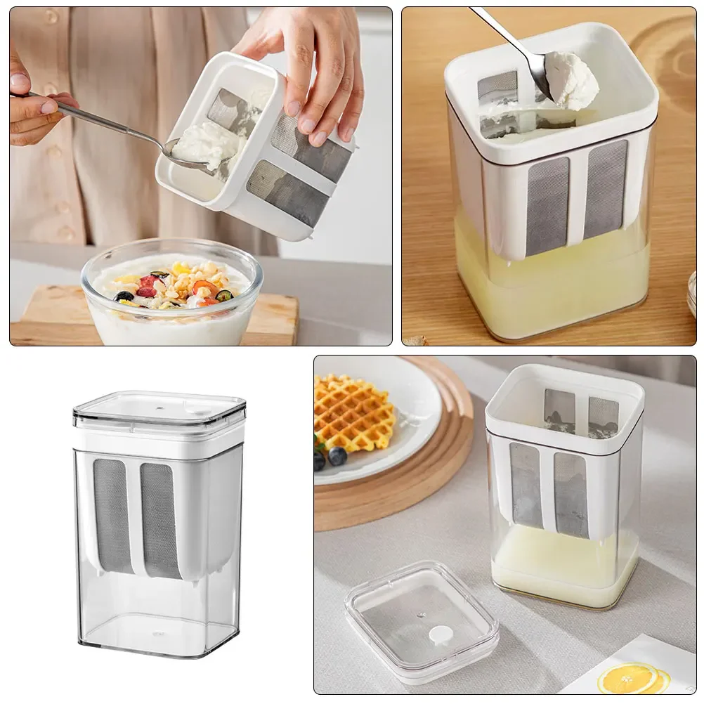 그릭요거트메이커 스테인리스 스틸 그리스 요구르트 필터, 치즈 수분 분리기, 채반 유청 분리 도구, 주방 액세서리 그릭요거트