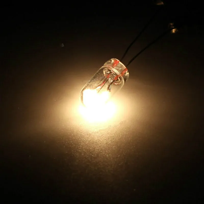 10/25/50 개/몫 소형 0.07A 3mm 4mm 5mm 3V/6V/9V/12V/24V 미니 램프 전구 에디슨 백열 필라멘트 쌀