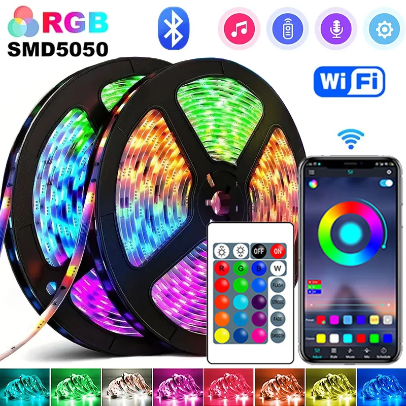 Led 스트립 빛 15 미터 Led 조명 룸 장식 5050 5 볼트 Rgb 리본 Usb Led 테이프 다채로운 어린이 방에 title=Led 스트립 빛 15 미터 Led 조명 룸 장식 5050 5 볼트 Rgb 리본 Usb Led 테이프 다채로운 어린이 방에 