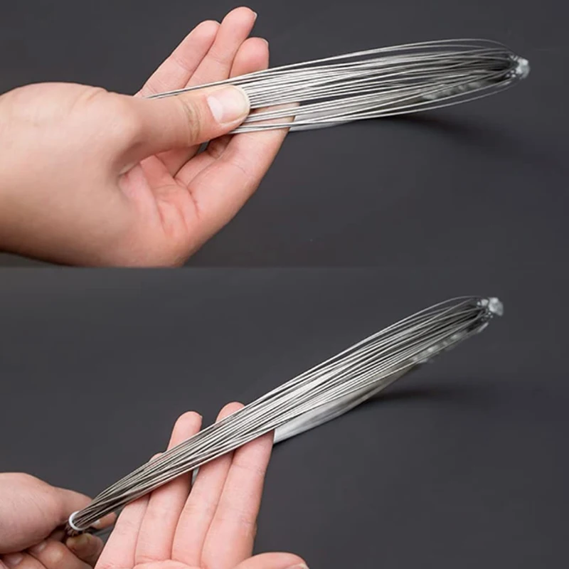 304 스테인레스 스틸 소프트 하드 철사, 단일 가닥 래싱 소프트 다리미 와이어, 녹슬지 않는 직경 0.02-3mm, 1-100 m, 신제품