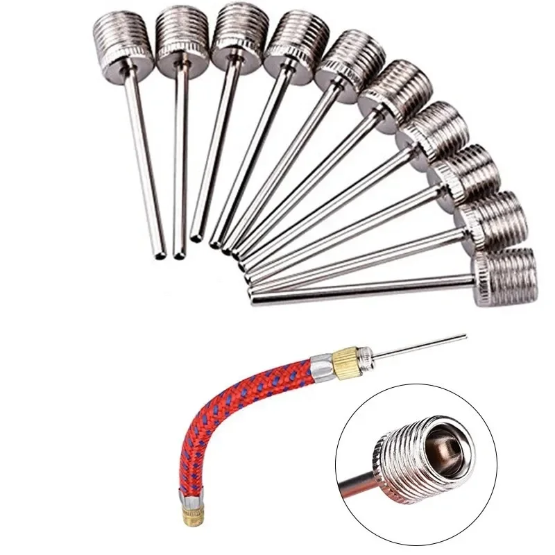 축구 농구 축구용 팽창식 공기 밸브 어댑터, 스포츠 공 팽창 펌프 바늘, 스테인레스 스틸 펌프, 5 개, 10 개, 20 개, 신제품