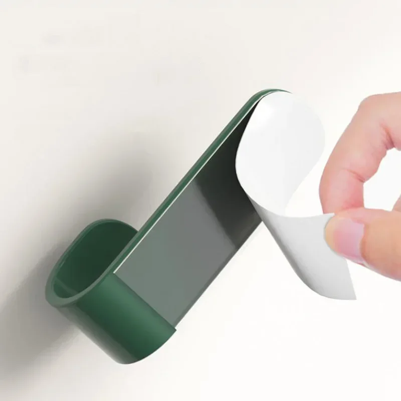 6pcs 다목적 벽 주최자 후크 뒤에 문 키 천으로 걸이 후크 욕실 가운 수건 홀더 랙 주방 하드웨어 선반