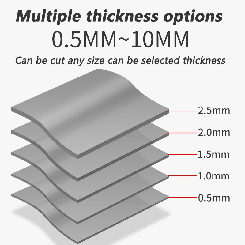 CPU 방열판 냉각 전도성 실리콘 패드, 열 전도성 패드 하이 퀄리티, 21W/mK, 100x100mm