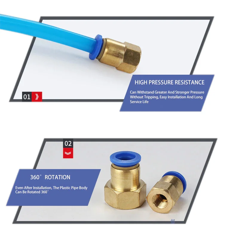 공압 공기 커넥터 피팅 PC/PCF/SL/PB/PX/PL 10mm 12mm 14mm 16 스레드 M5 3/4