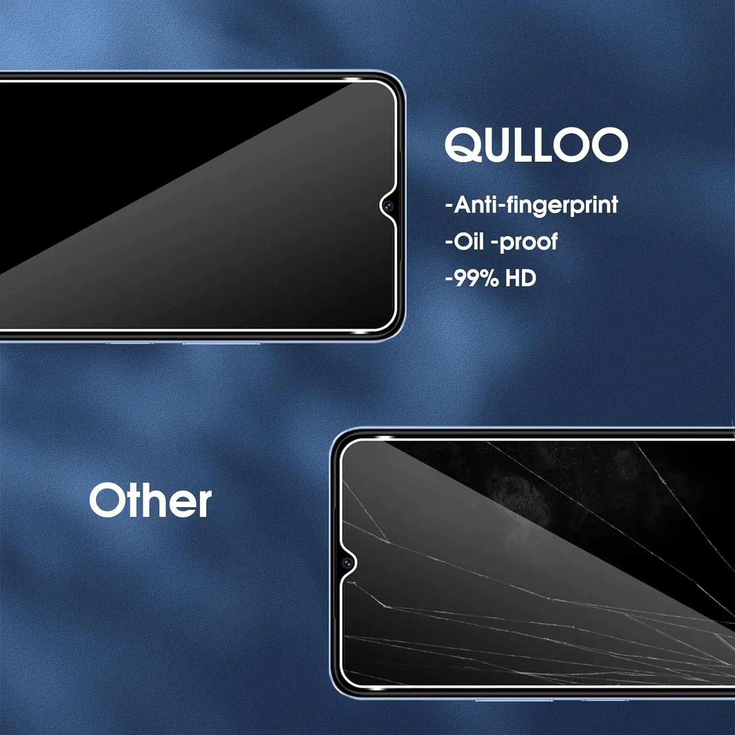 고화질 강화 필름 HD + 샤오미 고품질 강화 유리, Redmi A3 화면 보호대 유리 필름, 1/4 개