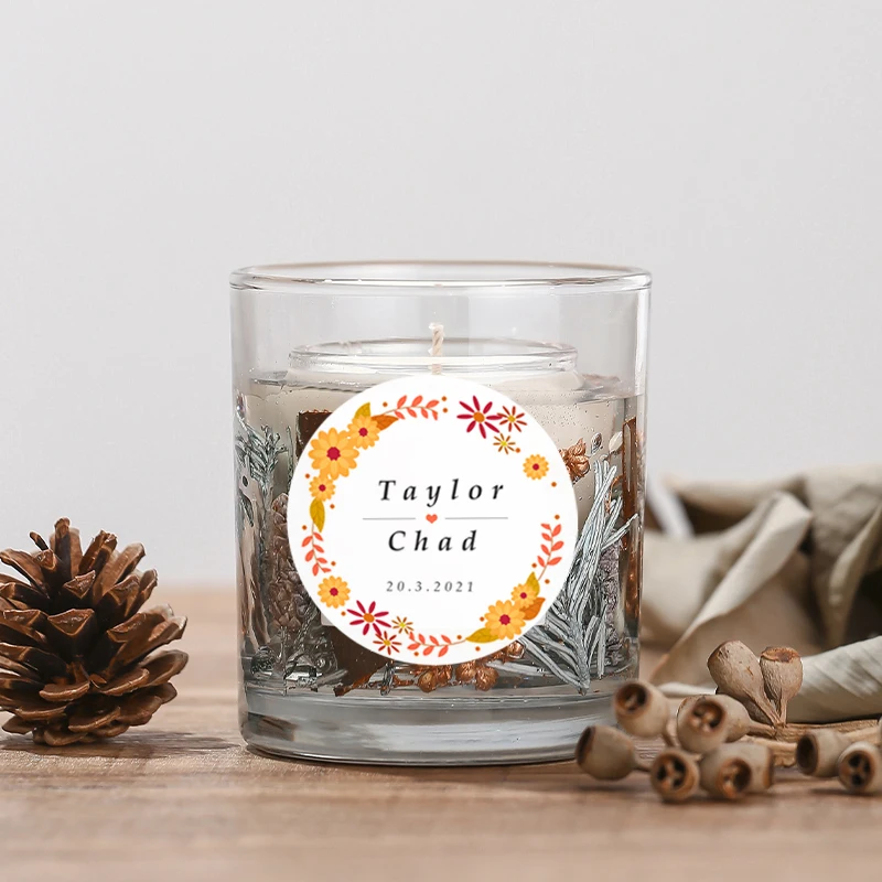 맞춤형 로고 스티커, 결혼식 생일 세례 스티커, 개성 라벨 디자인, 베이킹 선물 가방 스티커, 2-7cm