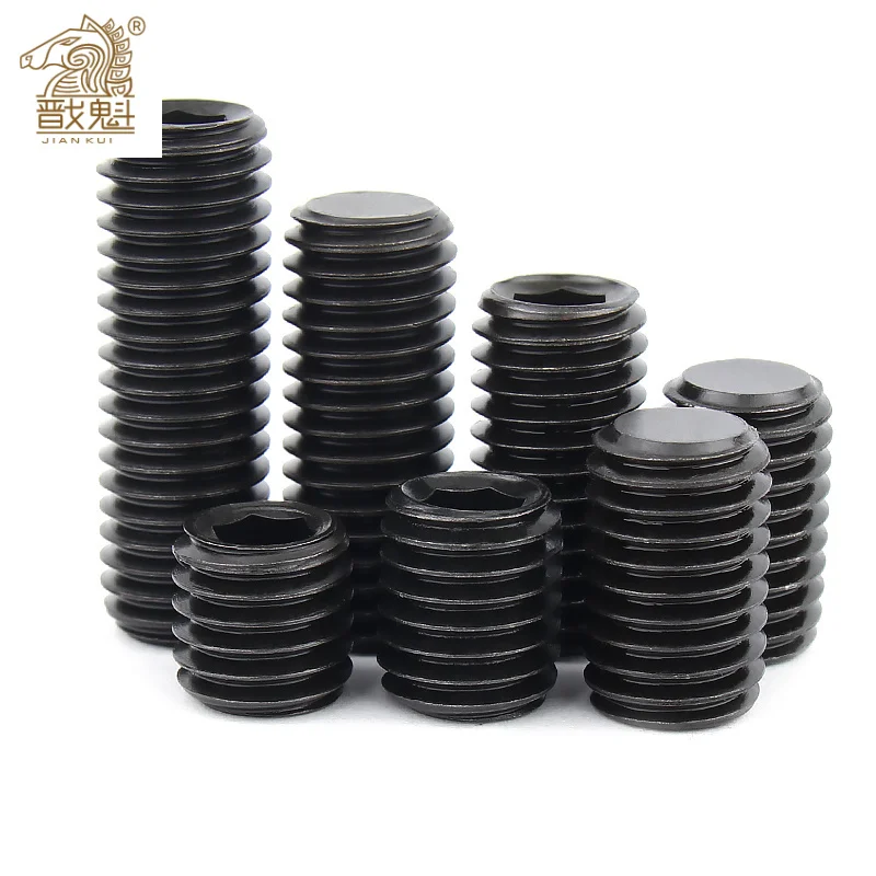 헤드리스 육각 중공 나사, 12.9 탄소강 합금강, m1.6, M2.5, m3, M4, M5, M6, M8 등급, din916, 20 개, 10 개, 5 개, 2 개