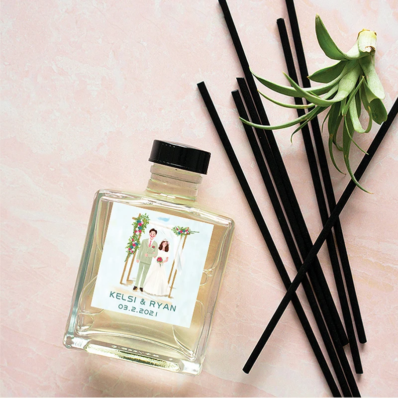 맞춤형 로고 스티커, 결혼식 생일 세례 스티커, 개성 라벨 디자인, 베이킹 선물 가방 스티커, 2-7cm