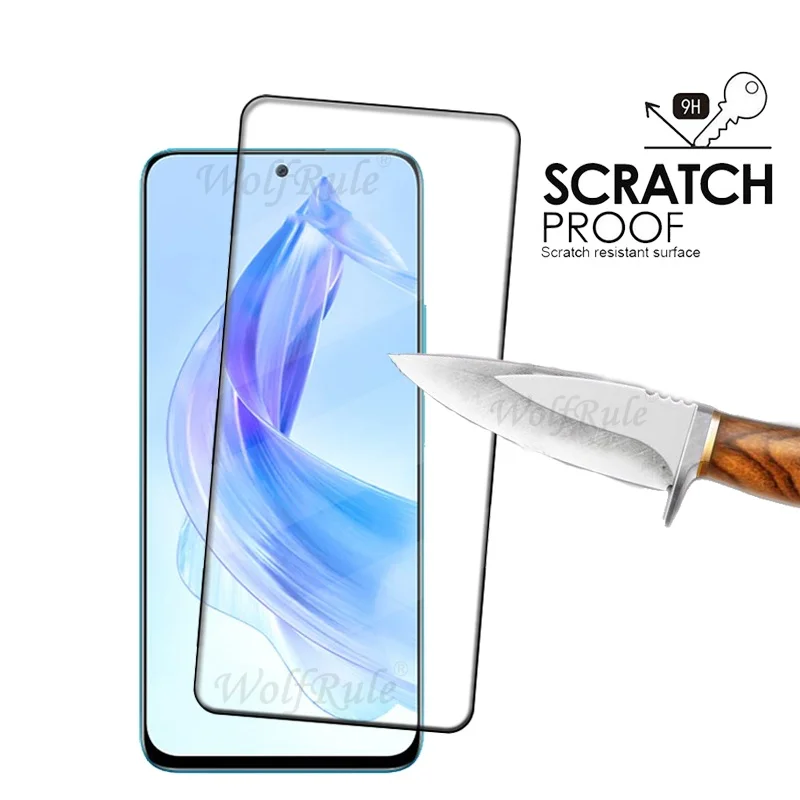 강화 유리 풀 커버 접착제, 화웨이 아너 90 라이트, 스크린 보호대 아너 90 라이트용, 9H HD, 1 개, 2 개, 3 개, 4 개