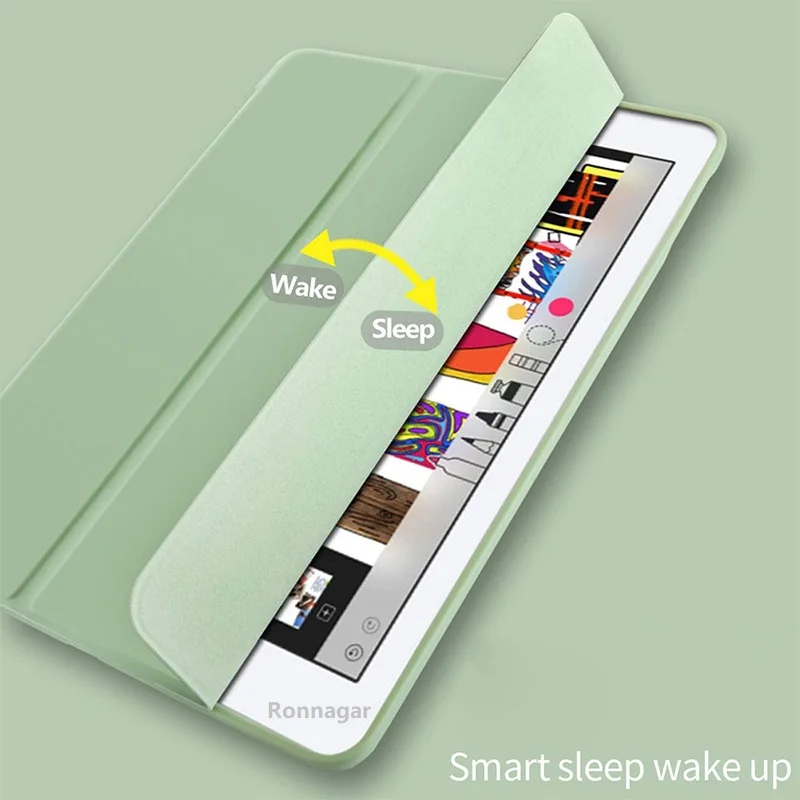 iPad Air 11 M2 2024 Pro11 M2 M4 iPad 9th Air2 케이스 iPad 9.7 2018 2017 5/6th Air5 4 10.9 10th 7 8 10.2용 연필 슬롯 Funda 포함