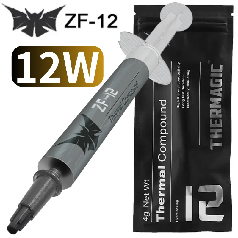 고품질 CPU 써멀 페이스트 zf 12w 써멀 페이스트 프로세서 zf-12 써멀 그리스 그리스 페이스트 실리콘 석고 파스타 테르 미카 title=고품질 CPU 써멀 페이스트 zf 12w 써멀 페이스트 프로세서 zf-12 써멀 그리스 그리스 페이스트 실리콘 석고 파스타 테르 미카