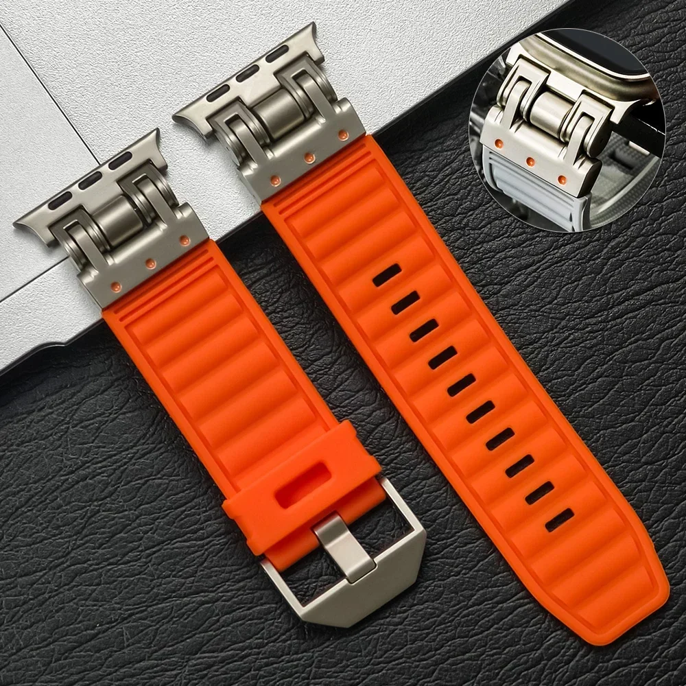 애플 워치 스트랩용 실리콘 밴드, 울트라 2, 49mm, 46mm, 45mm, 44mm, 42mm, 애플 아이워치 시리즈 9, 8, 7, 6, 5, 4 용 스포츠 팔찌 title=애플 워치 스트랩용 실리콘 밴드, 울트라 2, 49mm, 46mm, 45mm, 44mm, 42mm, 애플 아이워치 시리즈 9, 8, 7, 6, 5, 4 용 스포츠 팔찌 