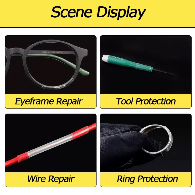 열 수축 튜브 2:1 투명 튜브 수축 랩, 케이블 슬리브 와이어, 로트당 1m, 1mm - 60mm