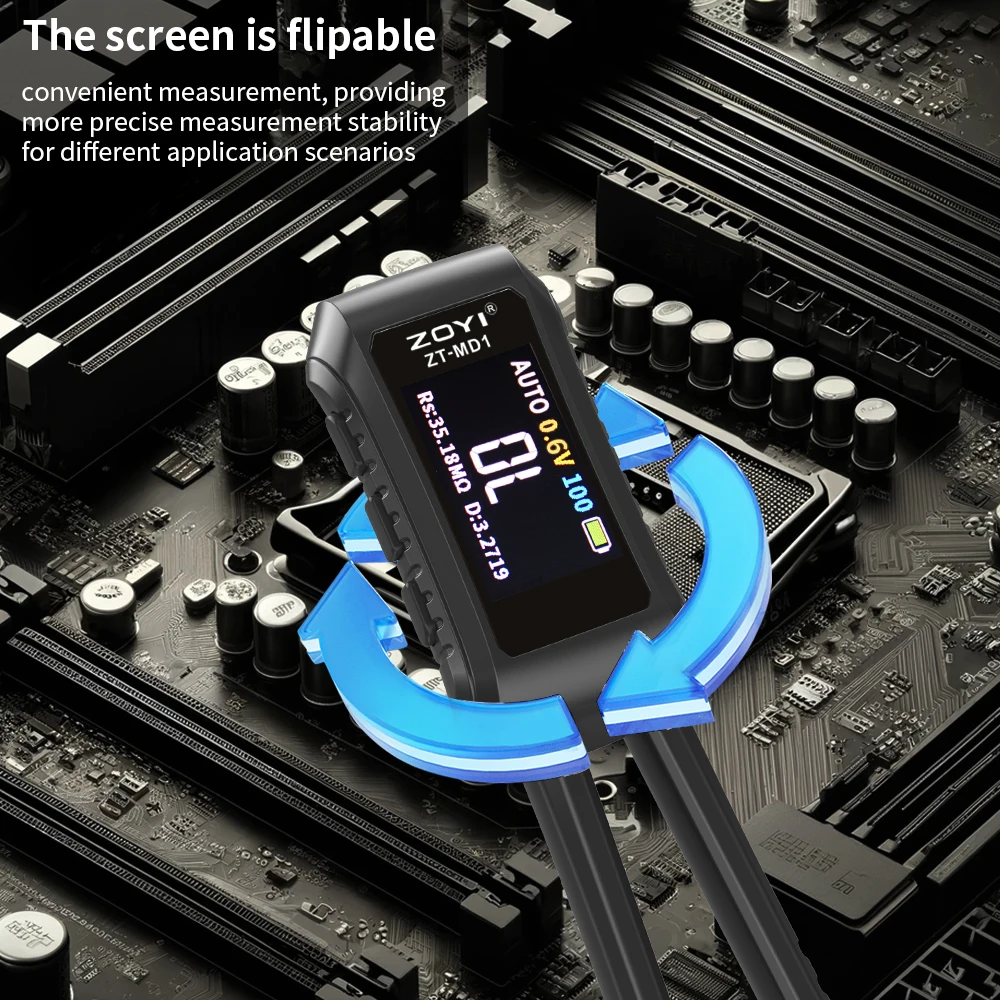 ZOYI ZT-MD1 디지털 스마트 핀셋, LCR SMD ESR 테스터, 저항 커패시턴스 인덕턴스 연속성 다이오드 테스트 측정 도구