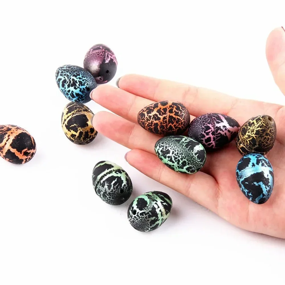 10 개/대 물에서 부화하는 마법의 공룡 계란 성장 공룡 계란 동물 사육 어린이를위한 교육 장난감 어린이 선물