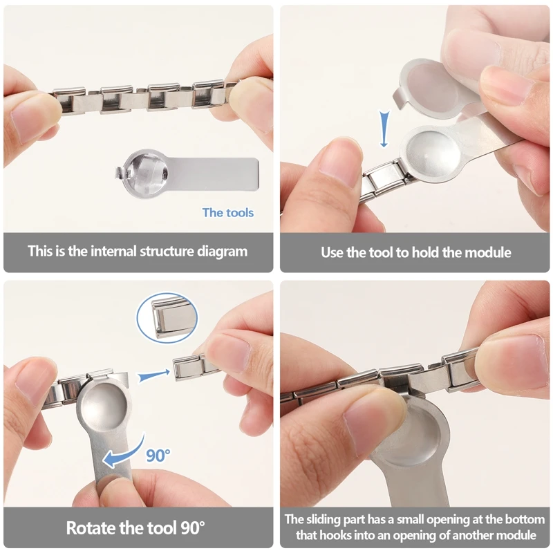 하이 퀄리티 코끼리 잠자리 펜던트, 빈티지 모듈 팔찌, 이탈리아 링크, 9mm 팔찌, DIY 쥬얼리 제작, 2024 신제품