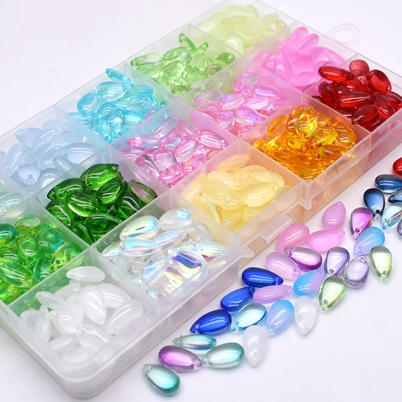 8x14mm 30/60Pcs 물방울 모양 체코 유리 구슬 DIY 쥬얼리 결과 물방울 유리 느슨한 구슬 보석 만들기 목걸이 title=8x14mm 30/60Pcs 물방울 모양 체코 유리 구슬 DIY 쥬얼리 결과 물방울 유리 느슨한 구슬 보석 만들기 목걸이