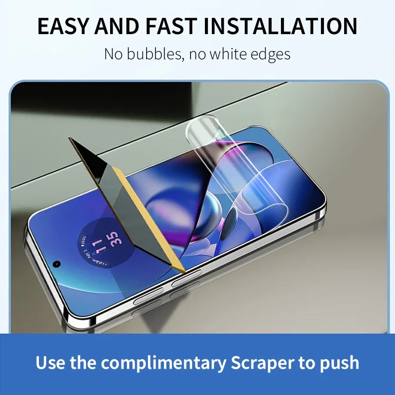 3-5Pcs 모토로라 모토 G64 G54 G34 G24 G14 G04 G04S G84 G55 G45 G60 G50 G30 화면 보호기 용 방폭형 HD 하이드로 겔 필름