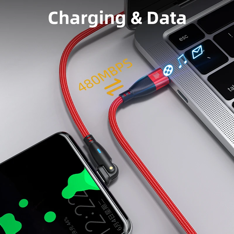 AUFU USB C 유형 C 케이블 PD100W 60W C 유형 고속 충전 케이블 삼성 화웨이 Xiaomi Macbook 노트북 충전기 코드 와이어 3M