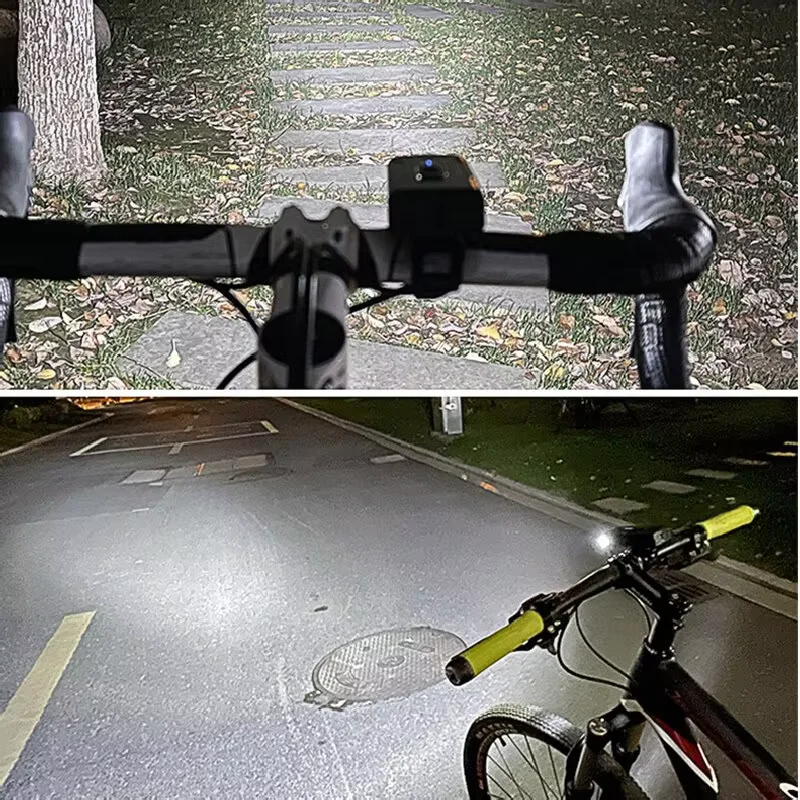 2 T6 LED 자전거 전조등 Type-C 충전식 자전거 전조등 MTB 도로 자전거 전조등 야간 사이클링 안전
