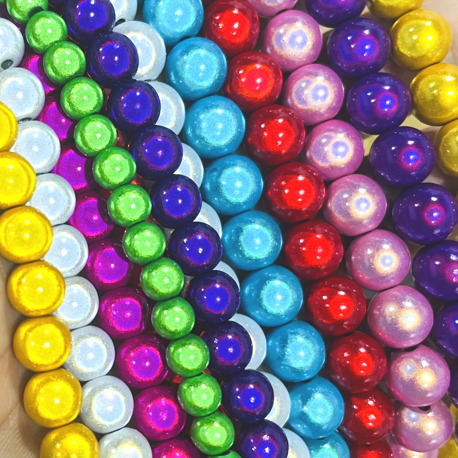 도매 반사 구슬 3D 환상 기적 구슬 보석 목걸이 팔찌 만들기에 대한 4-30mm 자수 아크릴 구슬