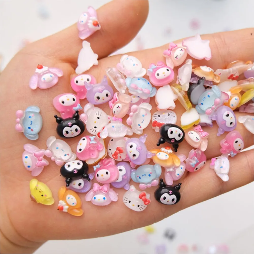 50Pcs Sanrio 귀여운 만화 네일 매력-Kuromi, Melody, Cinnamoroll & Pochacco DIY 매니큐어 전화 케이스 용 3D 수지 장식 title=50Pcs Sanrio 귀여운 만화 네일 매력-Kuromi, Melody, Cinnamoroll & Pochacco DIY 매니큐어 전화 케이스 용 3D 수지 장식 