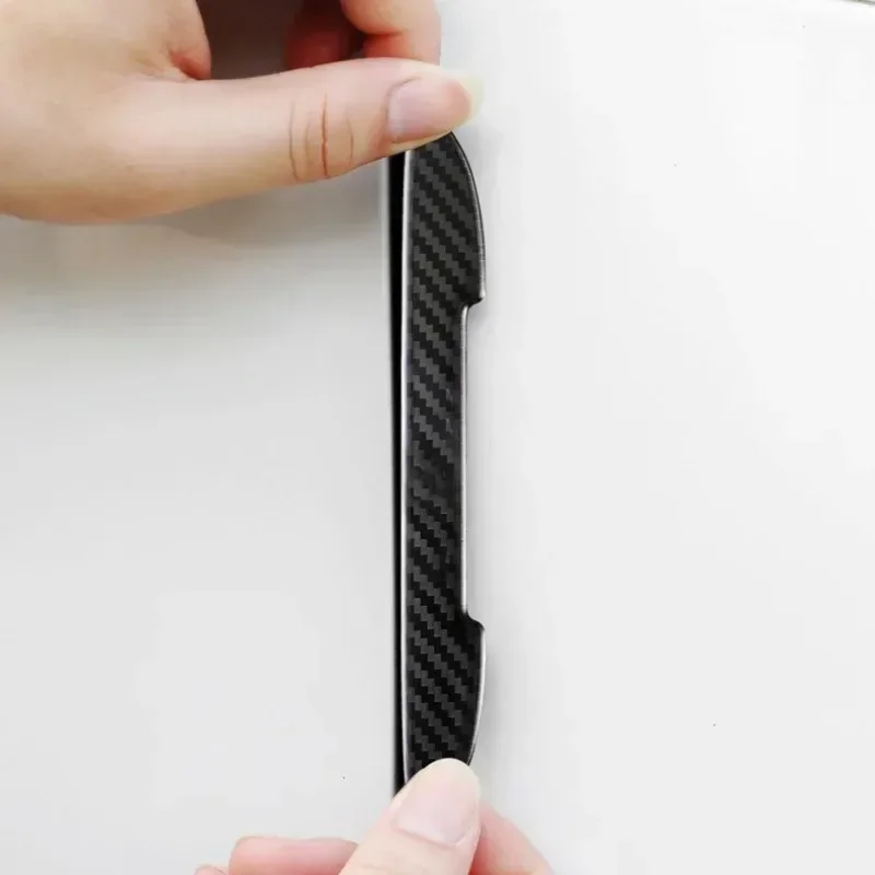 자동차 문짝 보호 스티커 스트립, 탄소 섬유 모양 충돌 방지 보호대, 자동차 문짝 엣지 스크래치 방지 스티커, 4 개, 8 개