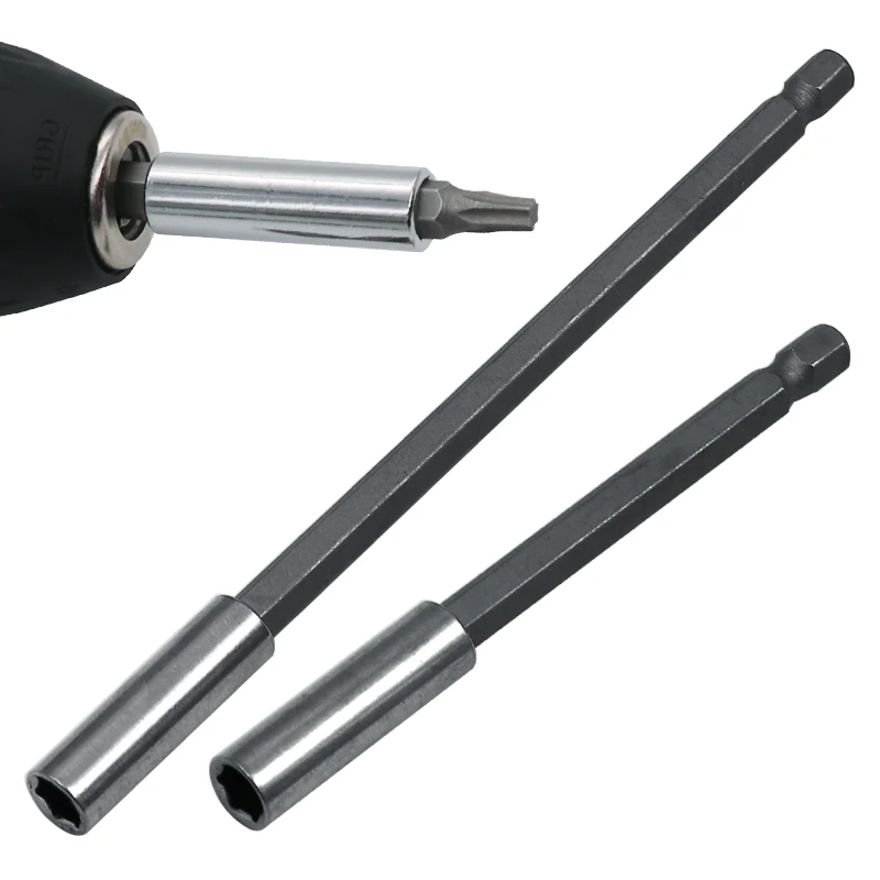 1/4 육각 섕크 퀵 릴리스 전기 드릴 마그네틱 스크루 드라이버 비트 홀더 60mm 75mm 100mm 150mm